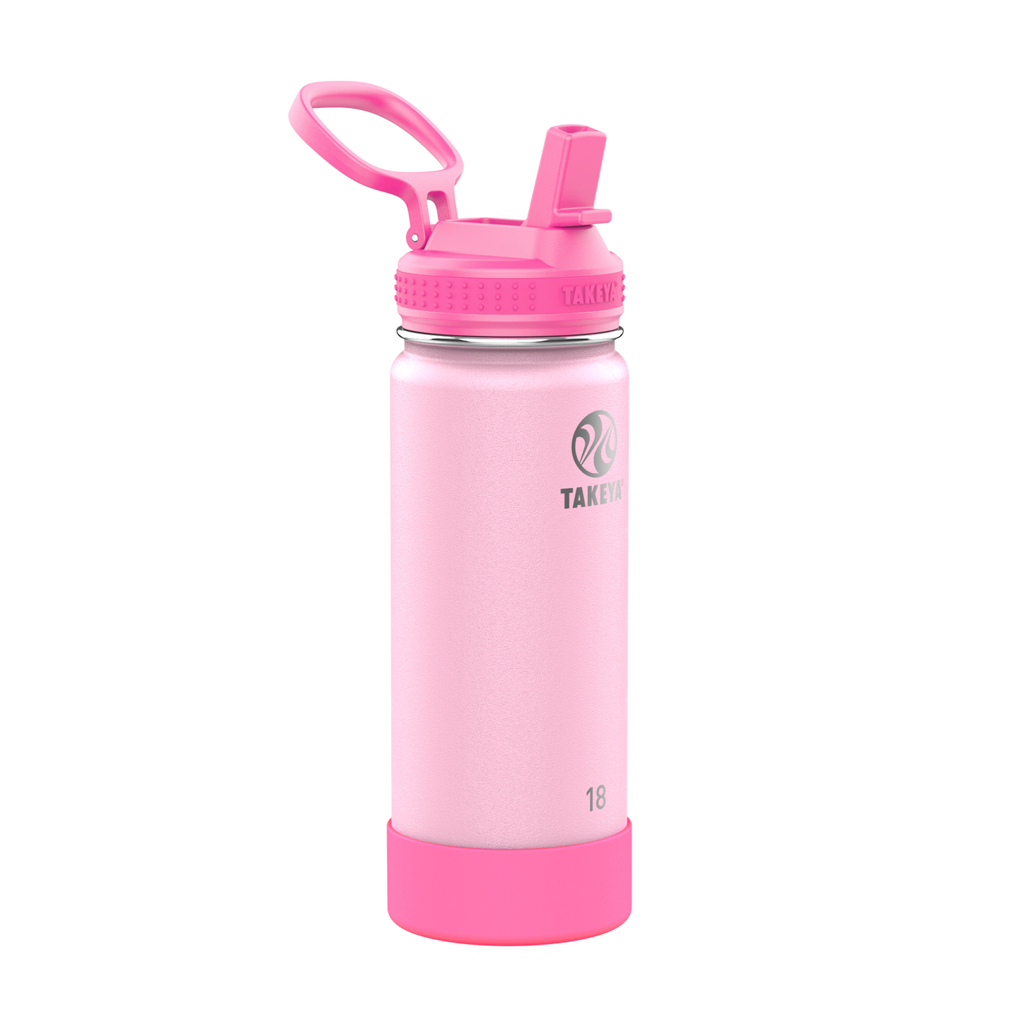 actives-kids-glow-in-the-dark-water-bottle-with-straw-lid-g1 51076-Actives-Kids-Straw-18-GID-SummerGlowPink-angle.png