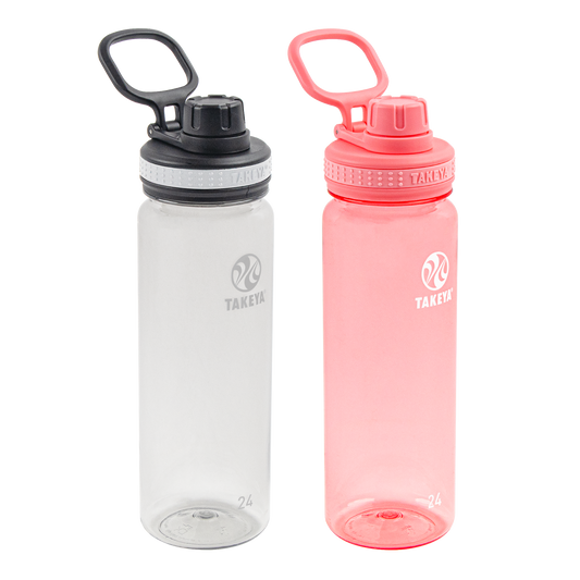 tritan-water-bottle-bundle-with-spout-lid-2-pack-y8 51689-Tritan-Spout-24-2pk-Clear-FlutterPink-angle_2e2a67e8-7240-4517-90e1-85605eacf4b2.png