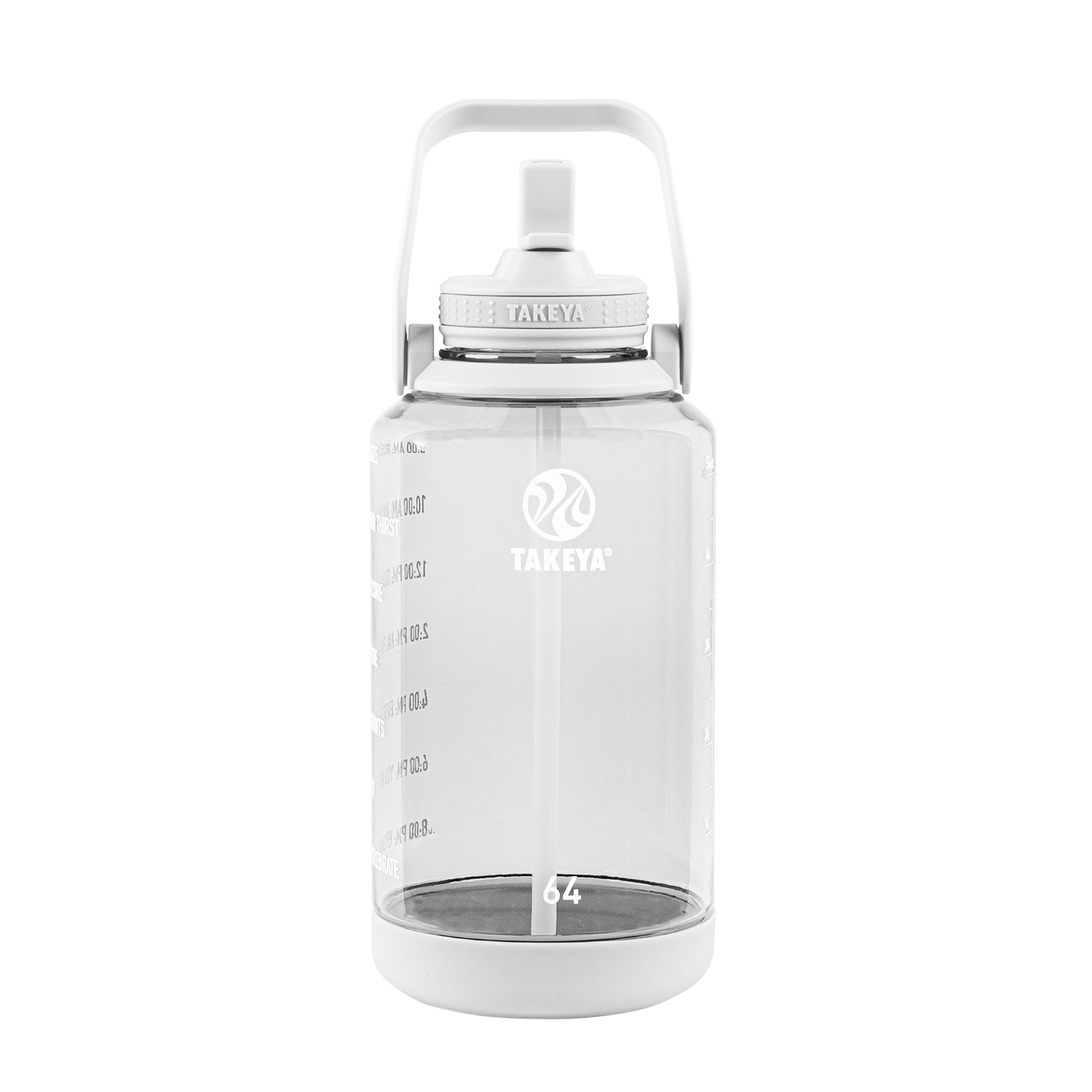 tritan-motivational-water-bottle-with-straw-lid-u7 54142-Tritan-Straw-Motivational-64-WhiteCloud-front.png