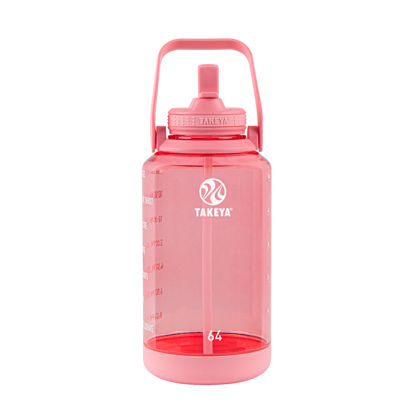 tritan-motivational-water-bottle-with-straw-lid-u7 54143-Tritan-Straw-Motivational-64-FlutterPink-front.png